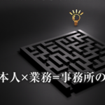 士業事務所の特徴を、士業本人の特徴と業務の特徴を掛け合わせて考える方法